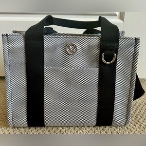 Lululemon Checkered Black and White Tote